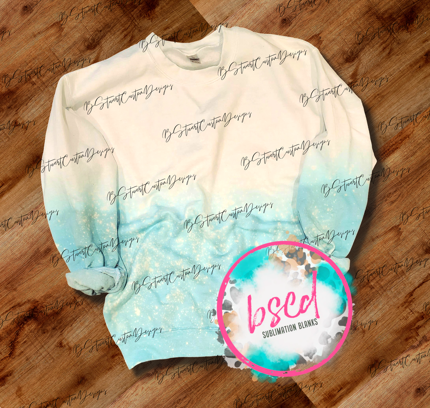 Turquoise Ombré Sweatshirts