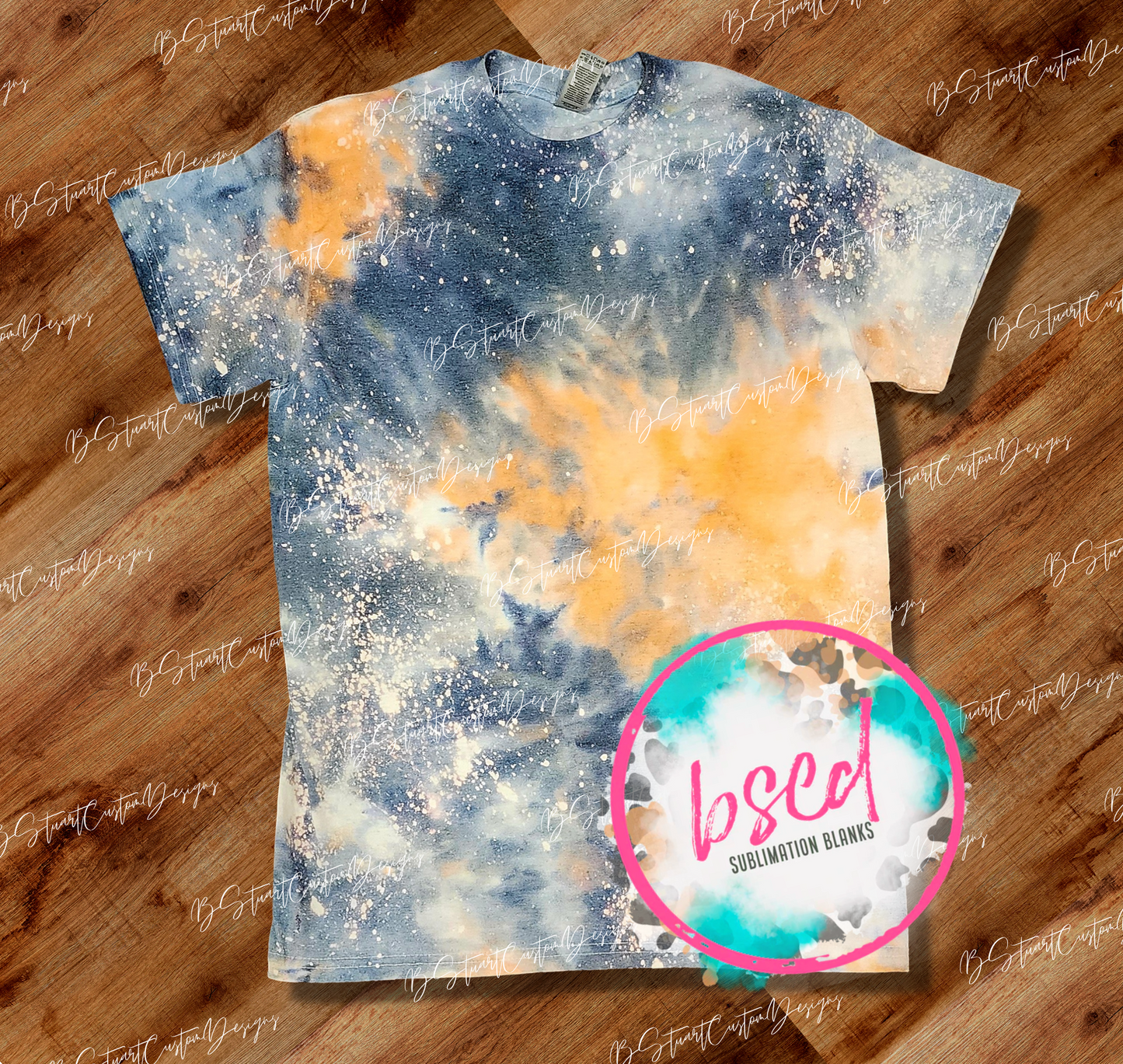 ORANGE/GRAY HALLOWEEN TIEDYE