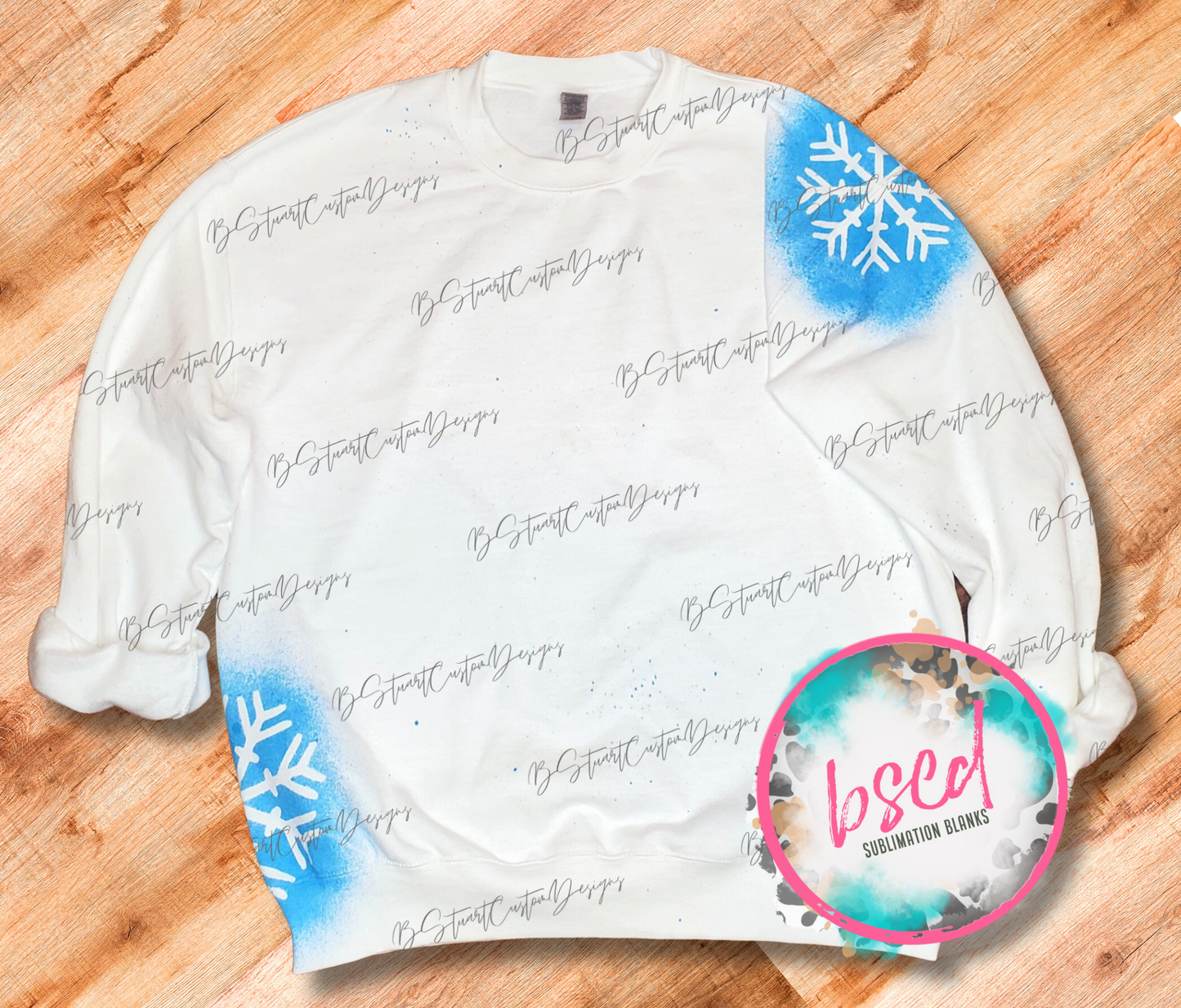 BLUE SNOWFLAKE CHRISTMAS SWEATSHIRTS