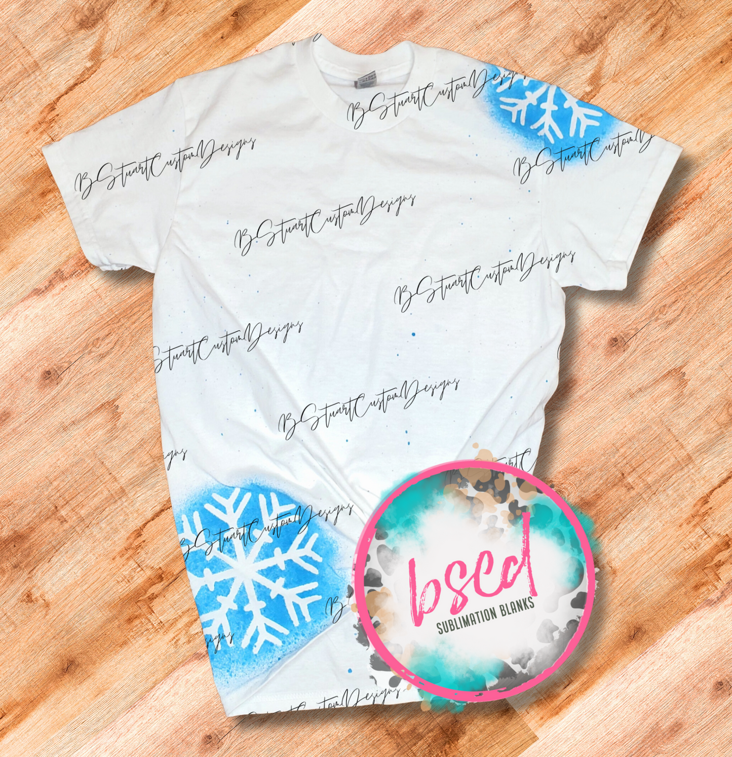Blue Snowflake Tees