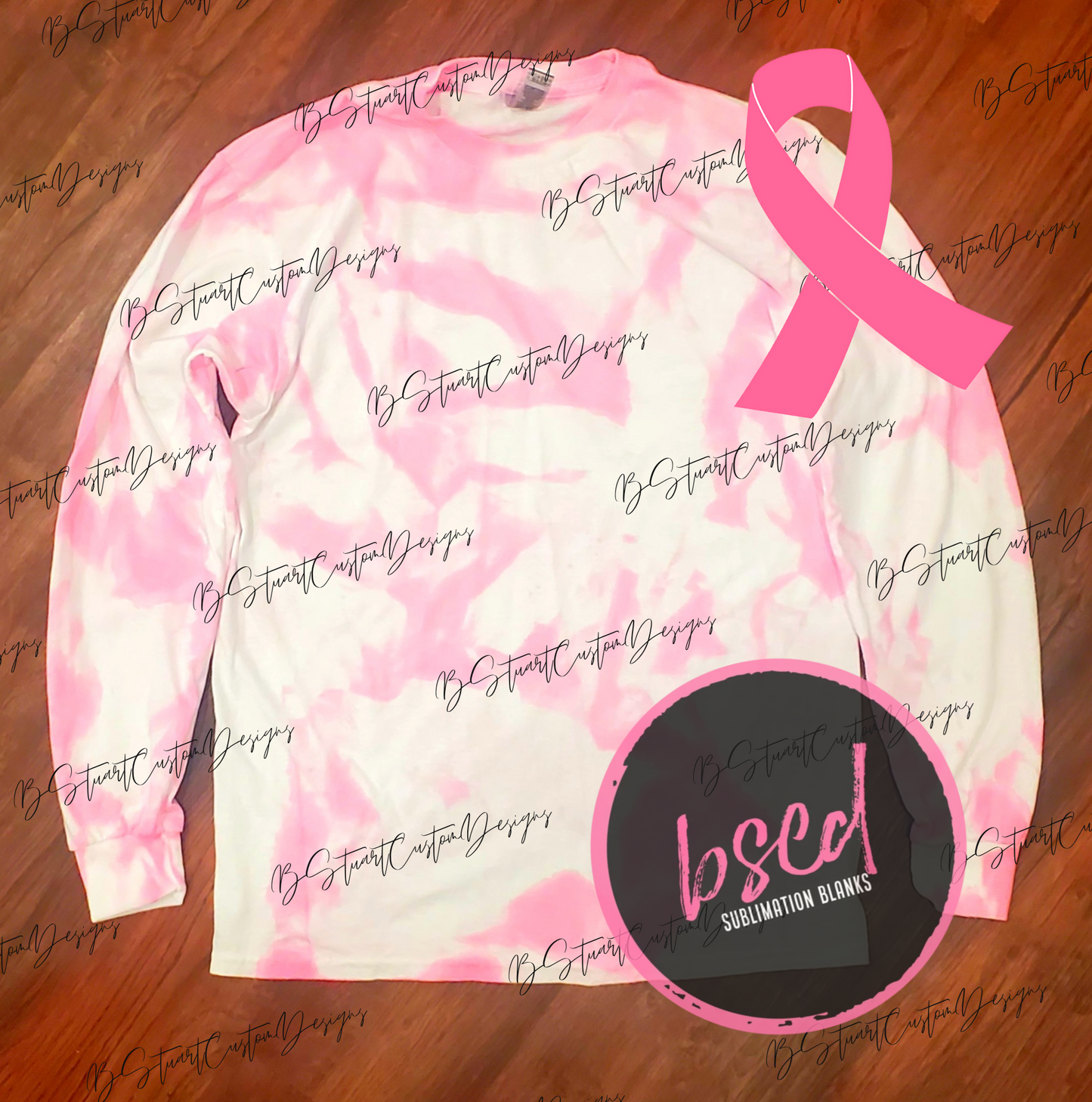 PINK LONG SLEEVE TIE DYE GRAB BAG - Breast Cancer Awareness