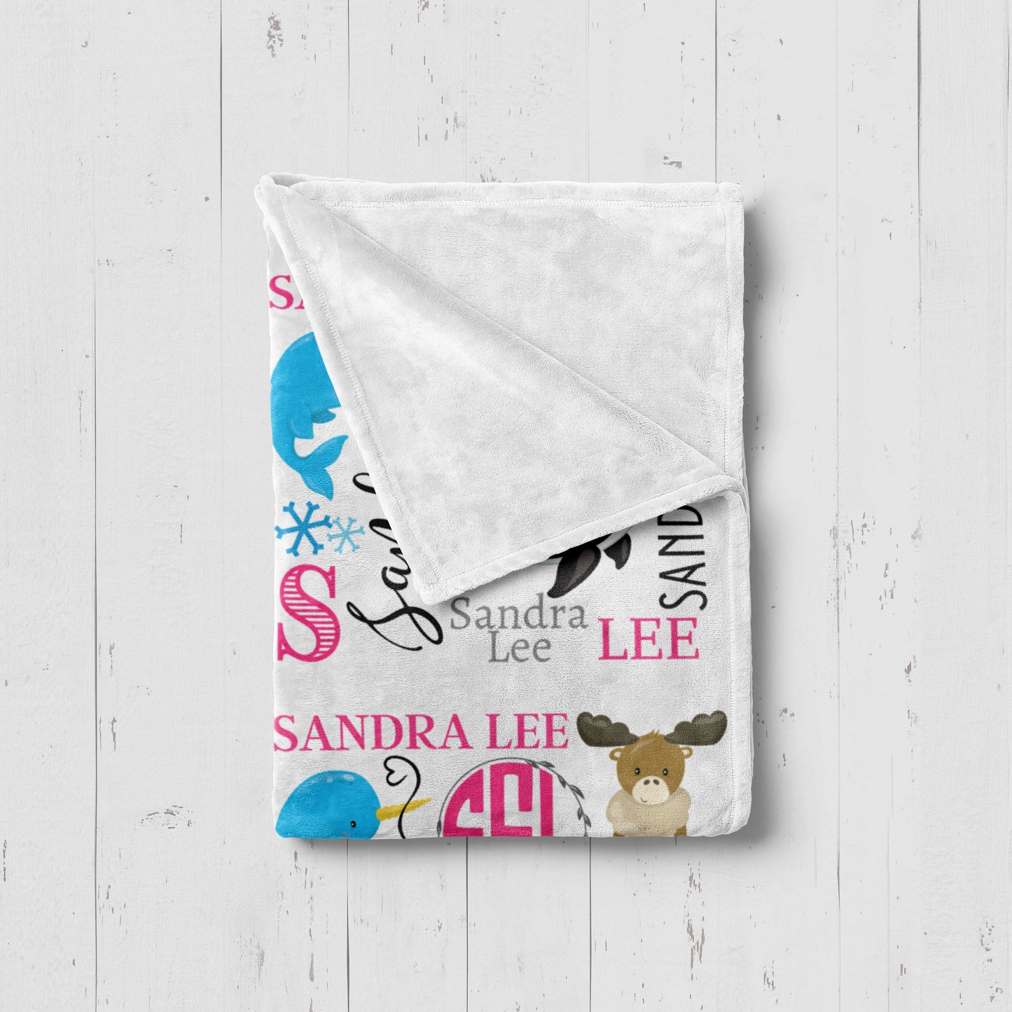 Girl Arctic Animal Template