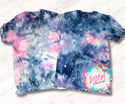 BLUE/PINK ICE DYE TEES