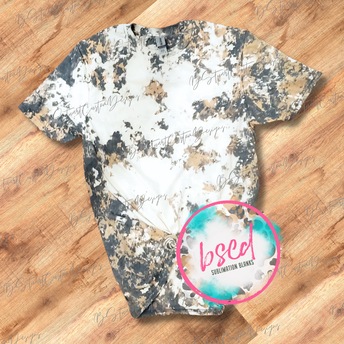 COWHIDE BLEACHED TEE GRAB BAG - DARK HEATHER