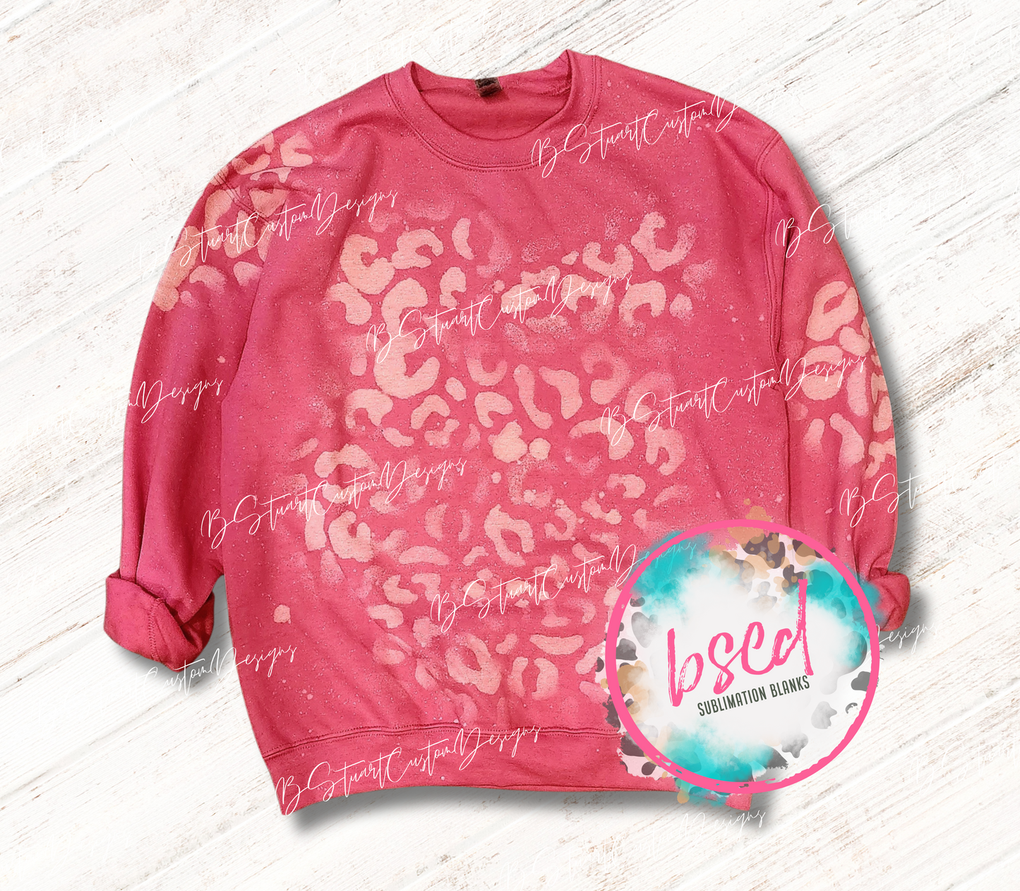 Pink Leopard Crewneck Sweatshirt