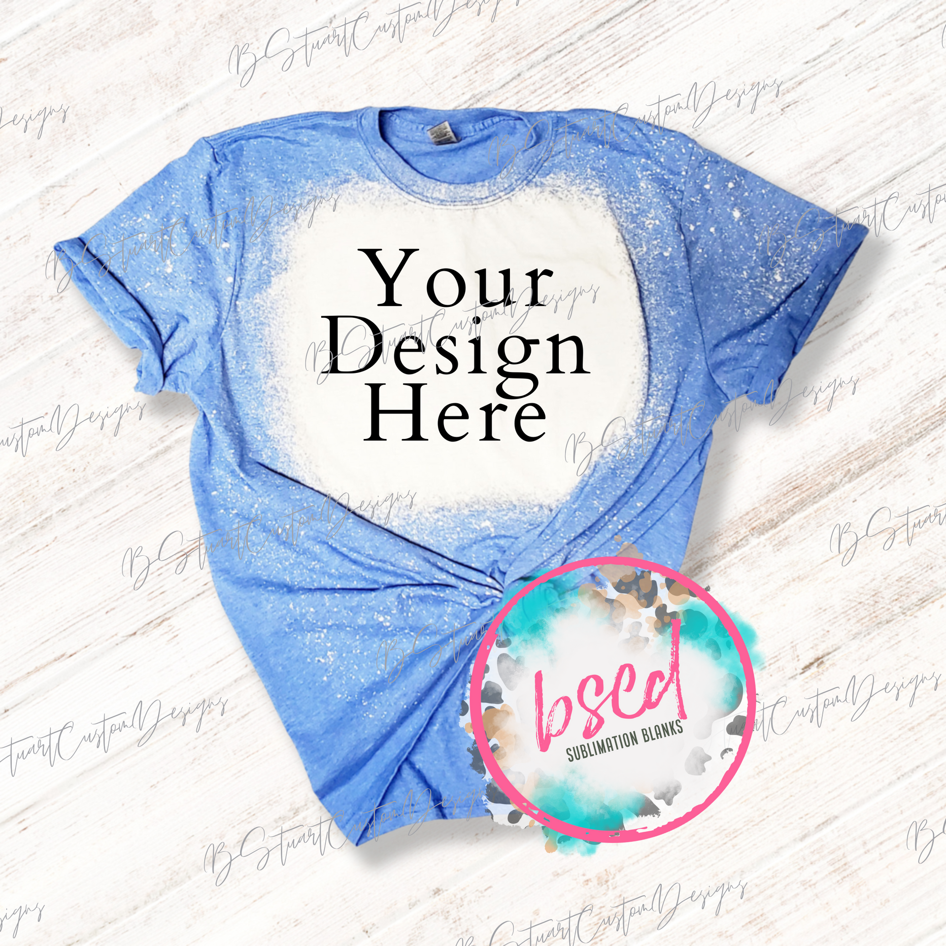 HEATHER ROYAL BLEACHED TEE GRAB BAG – BStuartCustomDesigns