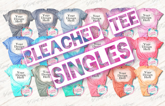 BLEACHED TEE SINGLES