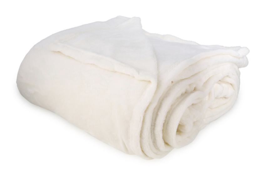 Sherpa White Sublimation Blanket XL