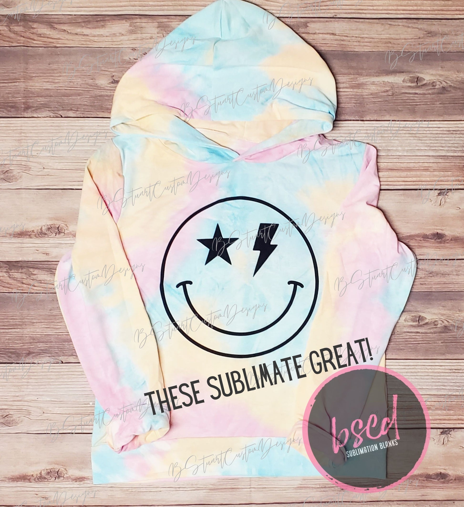 100% POLYESTER TIE DYE HOODIES – BStuartCustomDesigns